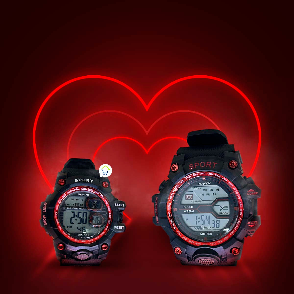 Relojes De Pareja Led Digital RLJX2