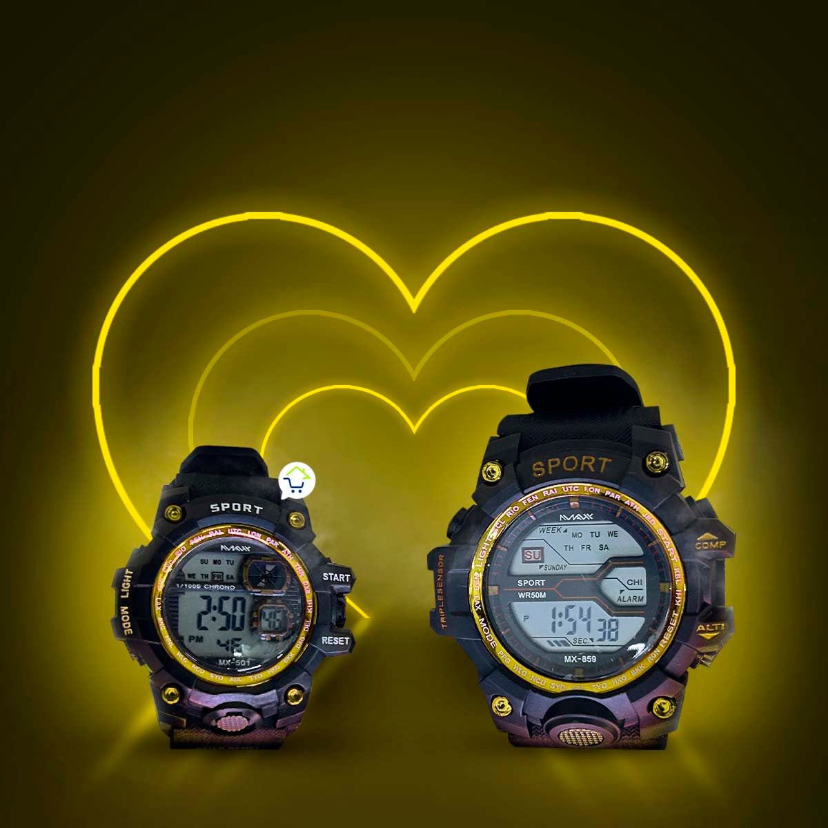 Relojes De Pareja Led Digital RLJX2