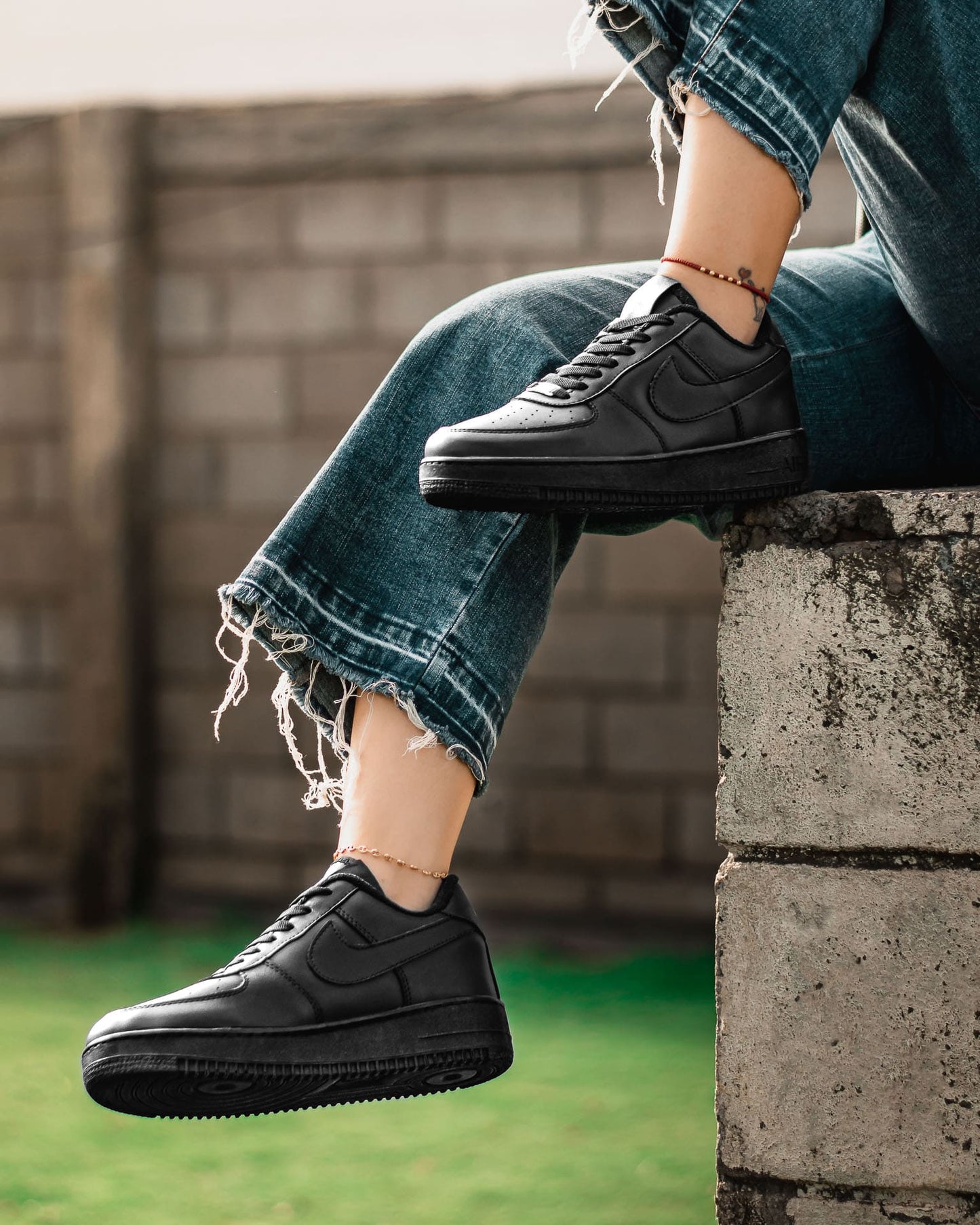 NIKE FORCE ONE BLANO-NEGRO - calzado