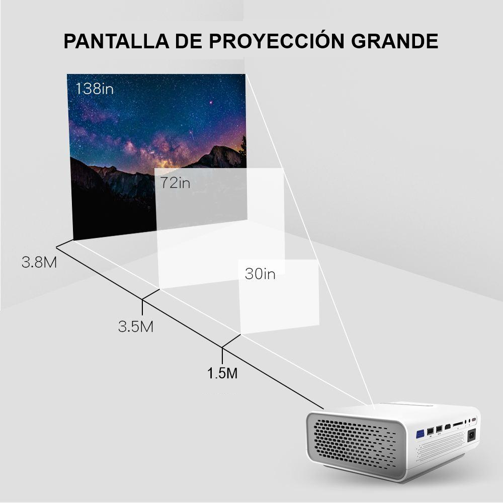 Mini Proyector Beam 2000Lm HD Wifi YG530 - video beam