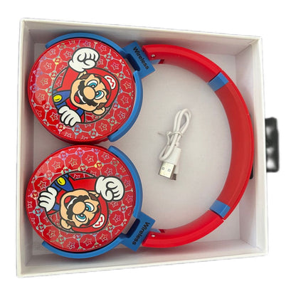 Audifonos Diadema Bluetooth Mario Bross